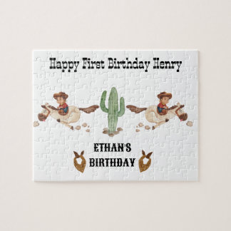 Puzzle Cowboy Anniversaire Rodeo Party