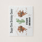 Puzzle Cowboy Anniversaire Rodeo Party (Vertical)