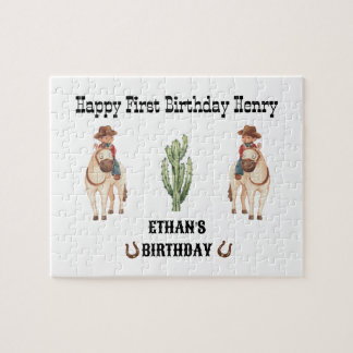 Puzzle Cowboy Anniversaire Rodeo Party