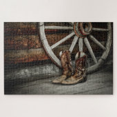 Puzzle Cowboy Boots (Horizontal)