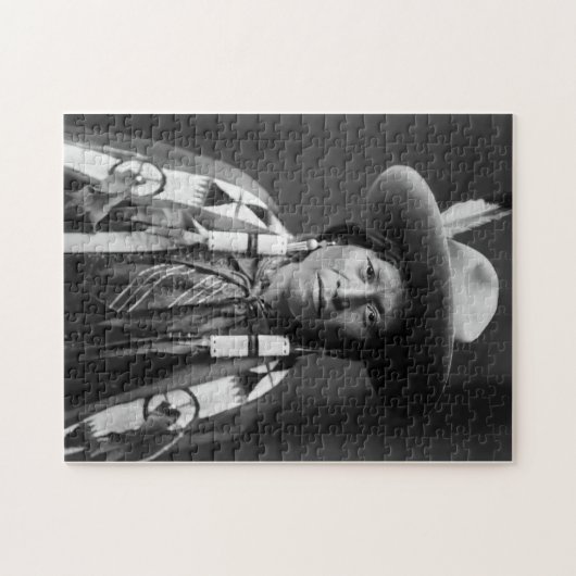 Puzzle Cowboy de Jicarilla Apache - Edouard S. Curtis (Horizontal)