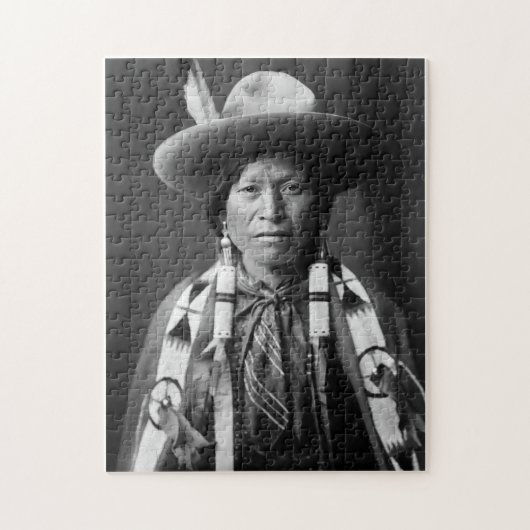 Puzzle Cowboy de Jicarilla Apache - Edouard S. Curtis (Vertical)