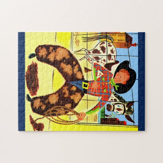 Puzzle cowboy mignon (Horizontal)