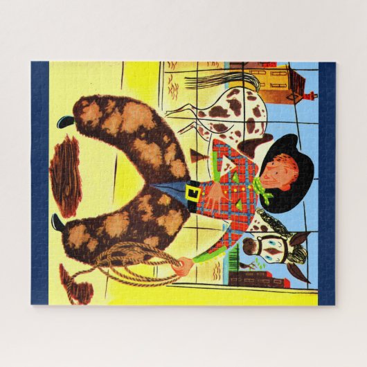 Puzzle cowboy mignon (Horizontal)