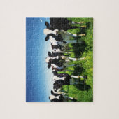 Puzzle Cows in the field, Betsukai town, Hokkaido (Vertical)