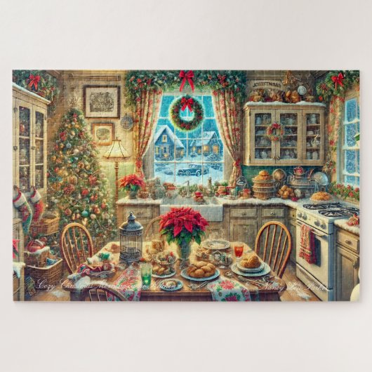 Puzzle Cozy Christmas Morning in the Kitchen (Horizontal)