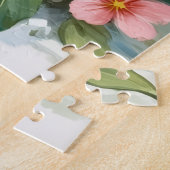 Puzzle Cozy Rabbits Huddled with Valentine Balloon (Côté)