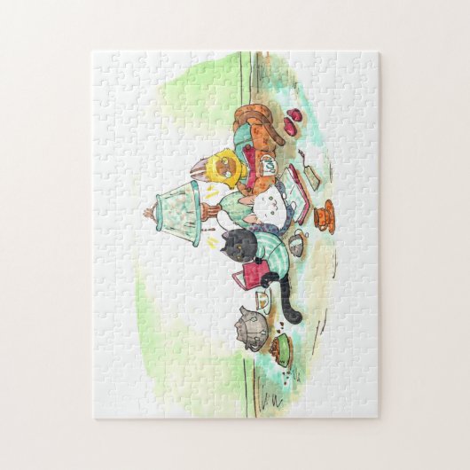 Puzzle Cozy reading (Vertical)