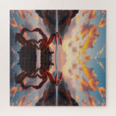 Puzzle crab reflection art (Horizontal)