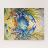 Puzzle Crabe bleu sur une plage (Horizontal)
