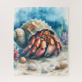 Puzzle Crabe d'hermite d'aquarelle (Vertical)