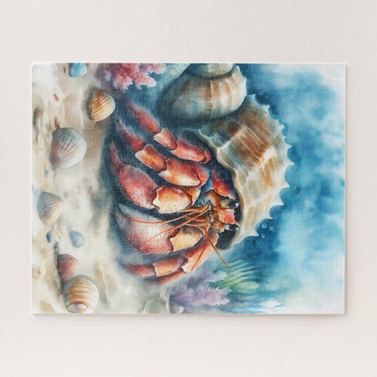 Puzzle Crabe d'hermite d'aquarelle (Horizontal)