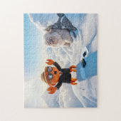 Puzzle Crabe espion choqué de voir une véritable créature (Vertical)