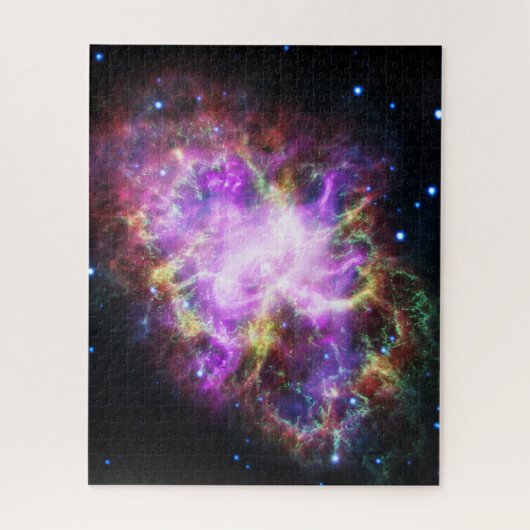 Puzzle Crabe Nebula Supernova Remnant Hubble Composite (Vertical)