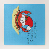 Puzzle Crabe Noël Tropical Funny (Horizontal)