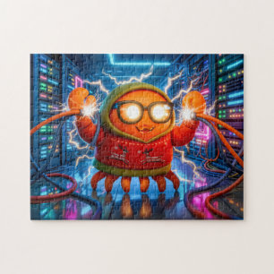 Puzzle Crabe Technologique Face à un Court-Circuit dans l