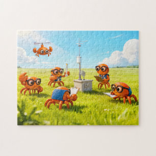Puzzle Crabs espions apprenant comment fonctionne la stat