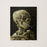 Puzzle Crâne à la cigarette par Van Gogh Peinture Art<br><div class="desc">Les tableaux de Van Gogh's Expressionist : Crâne avec toile de cigarette brûlante</div>