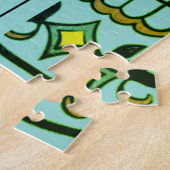 Puzzle Crâne à sucre Dia de Los Muertos Turquoise (Côté)