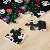 Puzzle crâne à sucre noir (Côté)