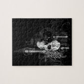 Puzzle Crâne avec guitares (Horizontal)