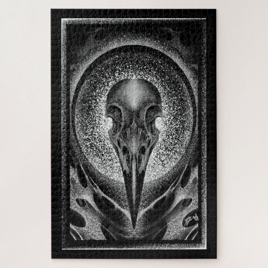 Puzzle Crâne corbeau (Vertical)