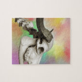 Puzzle Crâne de buffle sur un Arrière - plan d'aquarelle (Horizontal)