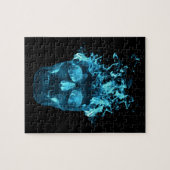 Puzzle Crâne de feu bleu (Horizontal)