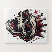 Puzzle Crâne de King Rockstar avec Lunettes de Soleil (Horizontal)