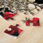 Puzzle Crâne de sucre - conception de tatouage (Côté)