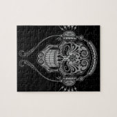 Puzzle Crâne de sucre du DJ, foncé (Horizontal)