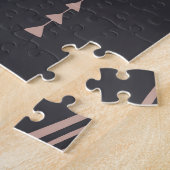 Puzzle Crâne de taureau de Boho, sans couture ethnique. (Côté)
