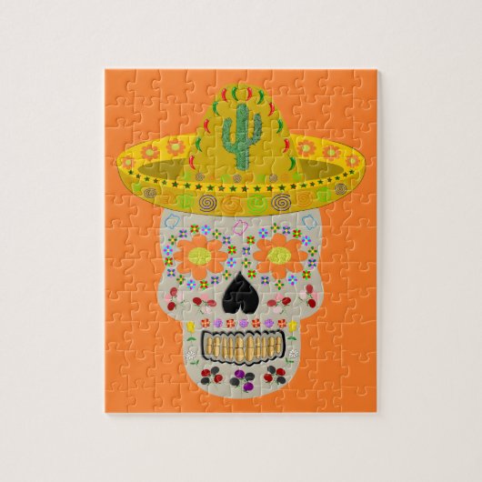 Puzzle Crâne du Jour des Morts mexicain (Vertical)