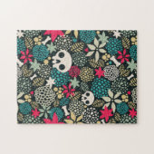 Puzzle Crâne en fleurs (Horizontal)
