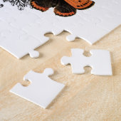 Puzzle crâne et papillons vintages modernes de Halloween (Côté)