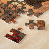 Puzzle Crâne extraordinaire de steampunk avec des (Côté)