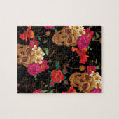 Puzzle crâne floral (Horizontal)
