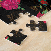 Puzzle crâne floral (Côté)