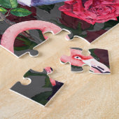 Puzzle Crâne floral, motif flamand sans soudure. (Côté)