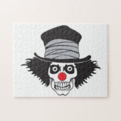 Puzzle Crâne mauvais de clown dans le casquette supérieur (Horizontal)