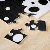 Puzzle Crâne monochrome Polka Dot (Côté)