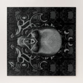Puzzle crâne Motif floral (Horizontal)
