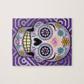 Puzzle Crâne pourpre de sucre (Horizontal)