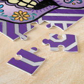 Puzzle Crâne pourpre de sucre (Côté)