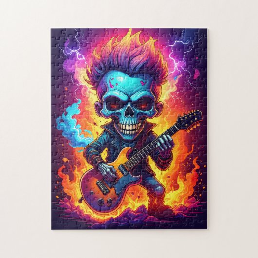 Puzzle Crâne Punk Rock (Vertical)
