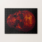 Puzzle Crâne rouge gothique (Horizontal)