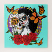 Puzzle Crânes à sucre Art Nouveau (Vertical)