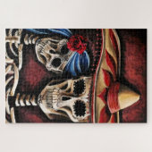 Puzzle Crânes mexicains (Horizontal)