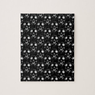 Puzzle Crânes noirs tombés