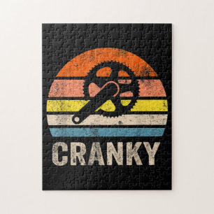 Puzzle Cranky Vintage Soleil Drôle Amateurs de vélo Cycli
